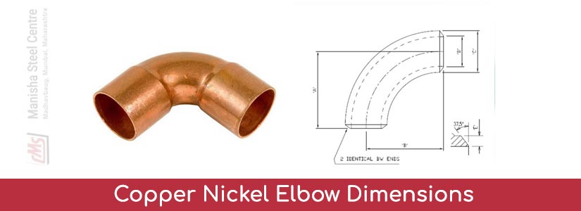 Copper Nickel Elbow Dimensions