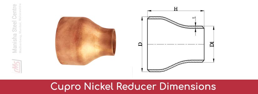 Cupro Nickel Reducer Dimensions